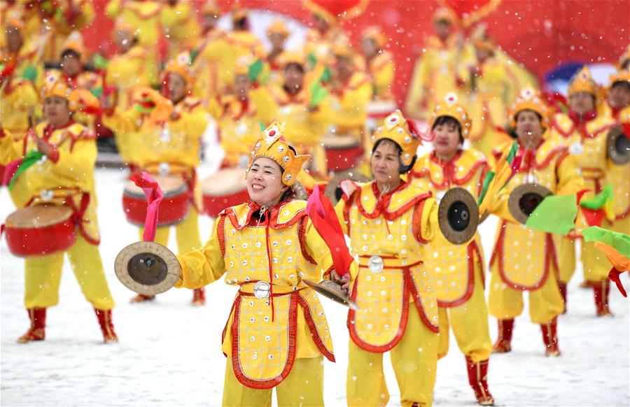 #(社會)(1)河北正定:戰鼓迎春