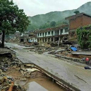 河北遭暴雨襲擊 石家莊井陘縣村莊目前仍失聯(lián)