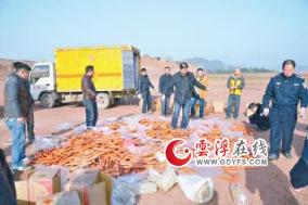 巴中銷毀1.7萬枚雷管1枚迫擊炮